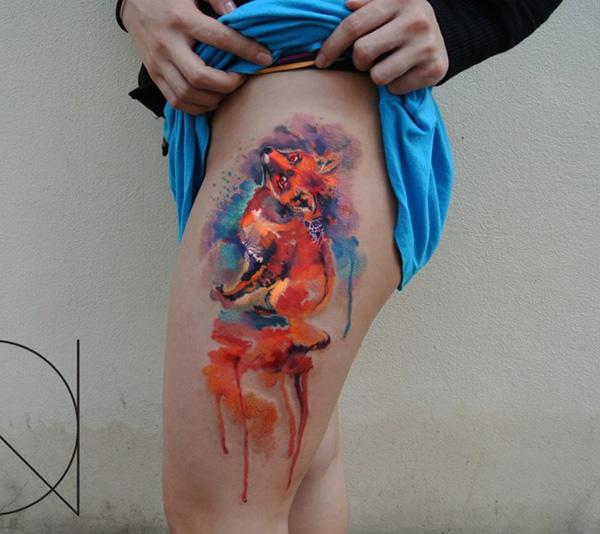 Colorful Fox Tattoo - 50 Ví dụ về các hình xăm đầy màu sắc <3 <3