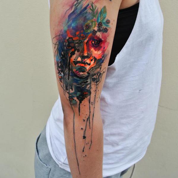 Colorful Watercolor Tattoo - 50 Ví dụ về các hình xăm đầy màu sắc <3 <3