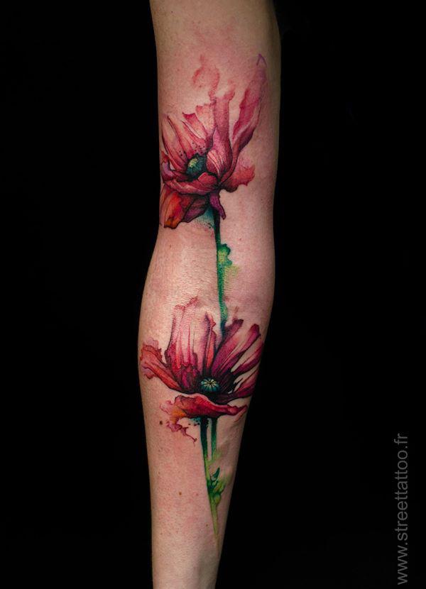 Watercolor Tattoo - 50 Ví dụ về các hình xăm đầy màu sắc <3 <3