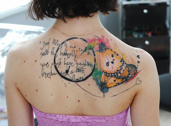 Watercolor Tattoo trên trũng - 50 Ví dụ về các hình xăm đầy màu sắc <3 <3