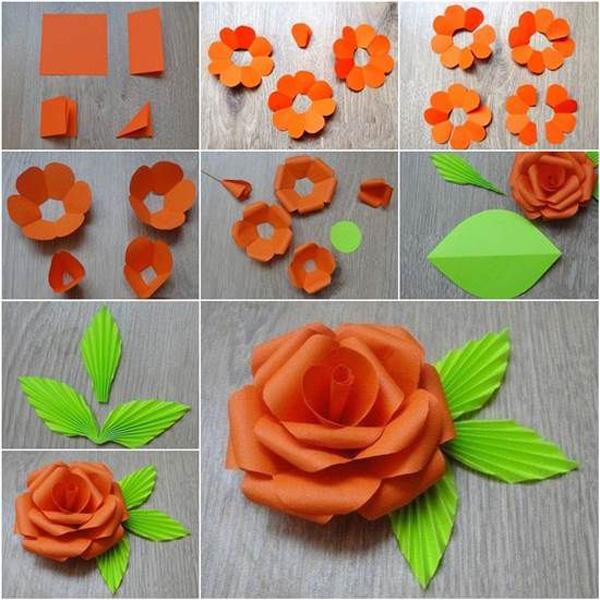 DIY Easy Paper Rose - 40 Origami Flowers You Can Do <3 <3