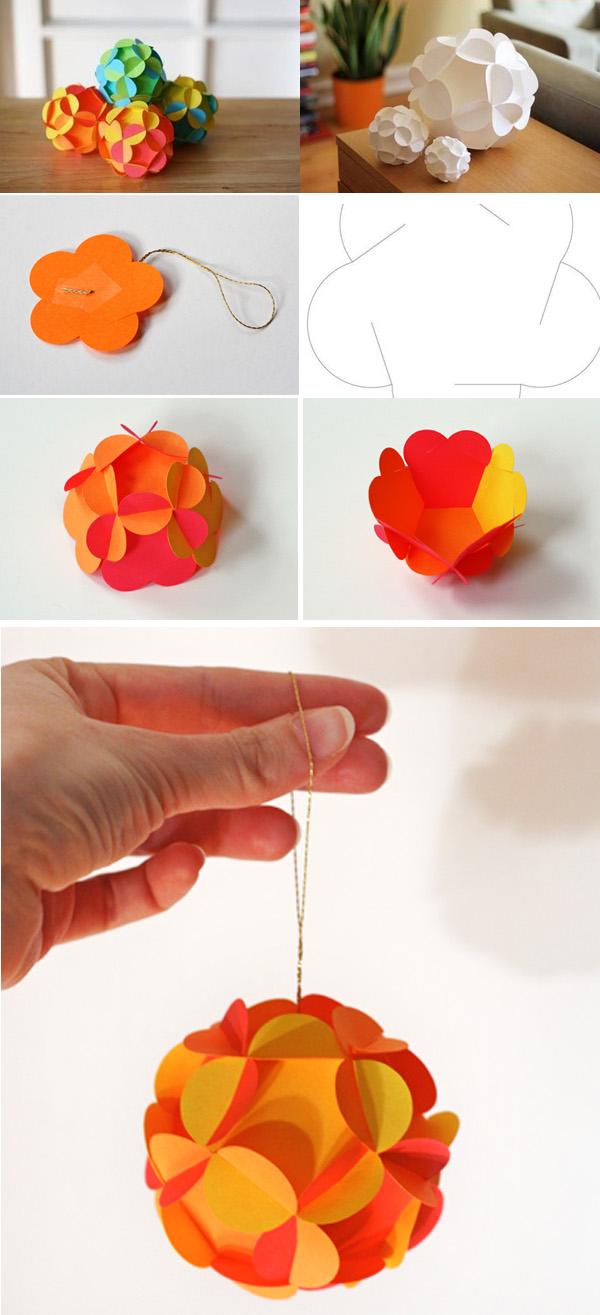 hanging-ball - 40 Origami Flowers You Can Do <3 <3