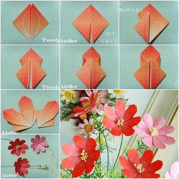 origami flower - 40 Origami Flowers You Can Do <3 <3