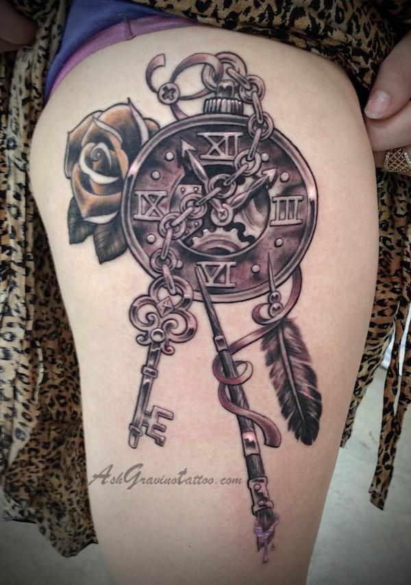 Steampunk Dreamcatcher hình xăm - 25 ảnh vui nhộn xăm Steampunk thiết kế <3 <3