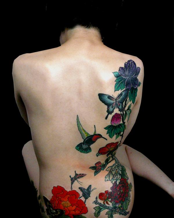 Peony hình xăm trên lưng - 50 Peony Designs Tattoo và ý nghĩa <3 <3