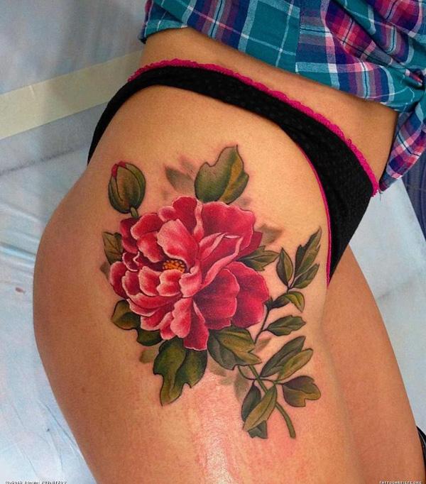 Peony hình xăm - 50 Peony Designs Tattoo và ý nghĩa <3 <3