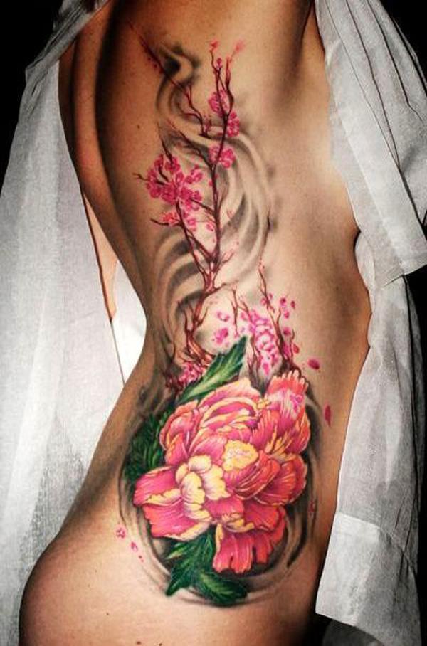 Peony hình xăm trên mặt - 50 Peony Designs Tattoo và ý nghĩa <3 <3