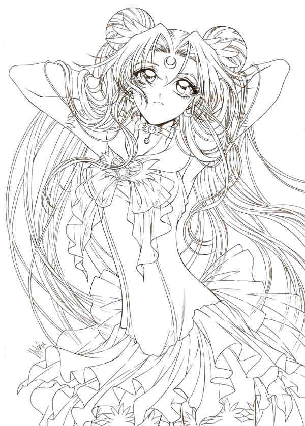 anime coloring pages deviantart art - photo #24