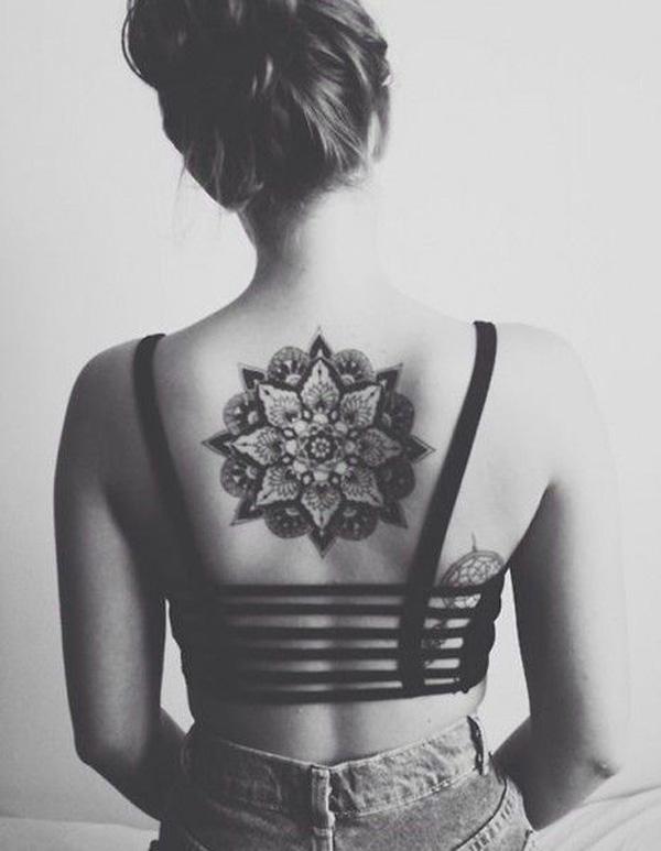 Mandala lại Tattoo cho Girl-29