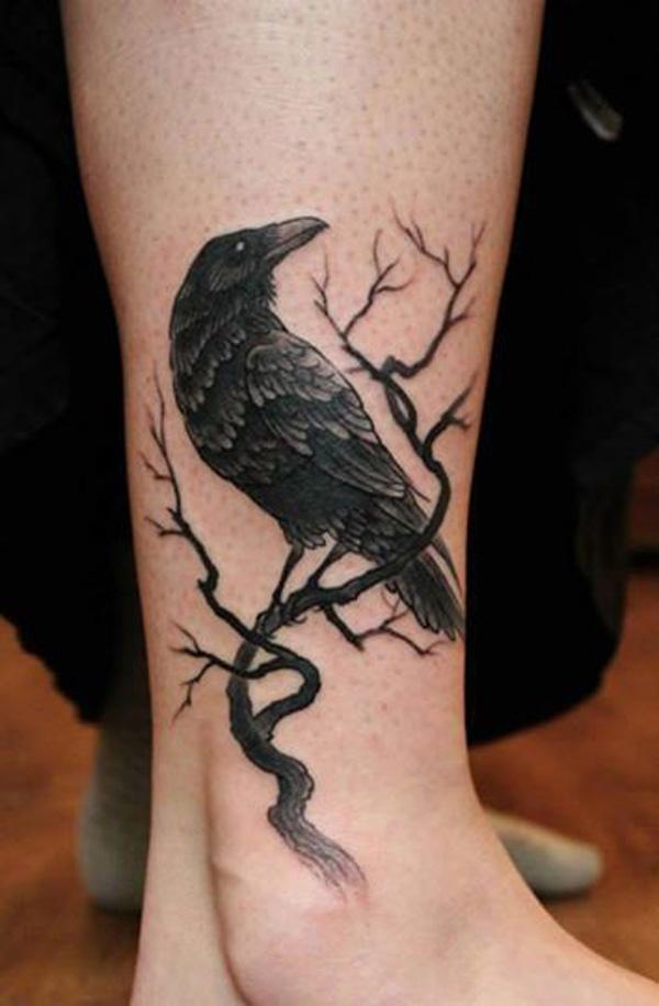 Raven Alkne Tattoo - 60+ Mysterious Raven xăm <3 <3