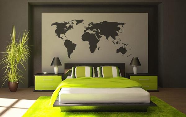  World-map-Vinyl-Wall