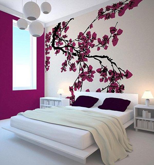 modern-Japanese-bedroom-with-cherry-blossom-wall-decor.jpg