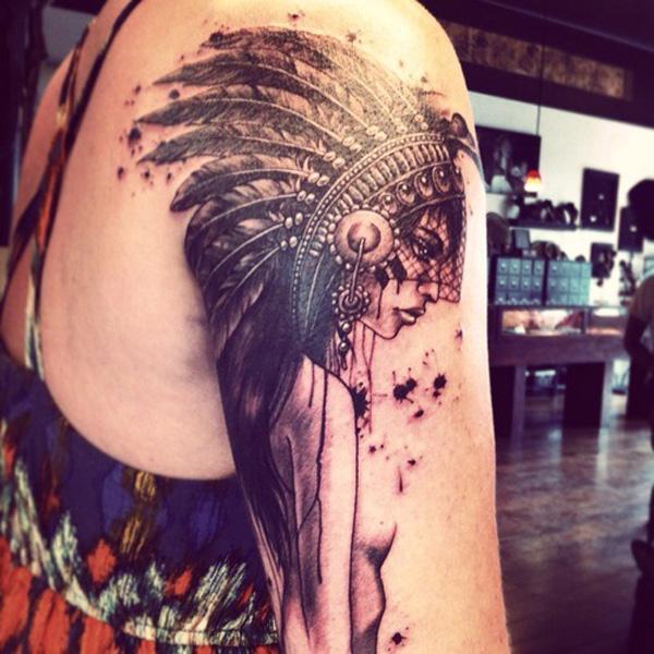 Native American Sleee Tattoo - 25+ Native American Tattoo Designs <3 <3
