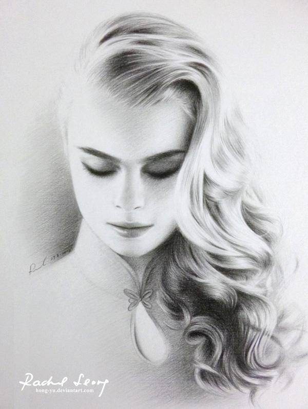 girl 7 by hong yu - Pencil Drawings by Leong Hong Yu  <3 <3