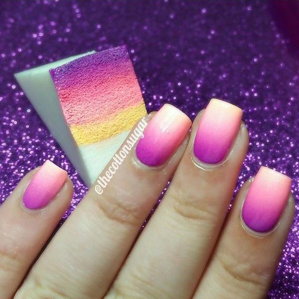  Beautiful Gradient Pink Nail Art Design Idea Fun Designs For Nails Jpg