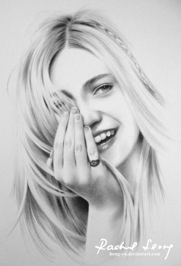 happy by hong yu - Pencil Drawings by Leong Hong Yu  <3 <3