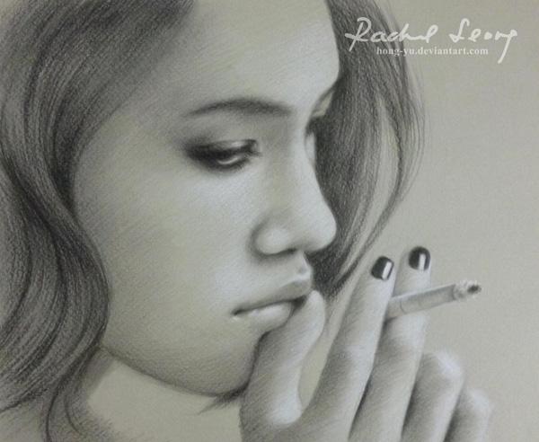 kiko mizuhara 3 by hong yu - Pencil Drawings by Leong Hong Yu  <3 <3