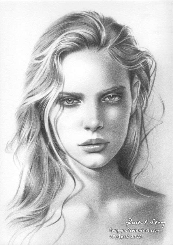 marloes horst 1 by hong yu - Pencil Drawings by Leong Hong Yu  <3 <3