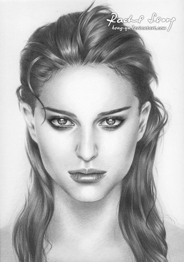 natalie portman 1 by hong yu - Pencil Drawings by Leong Hong Yu  <3 <3