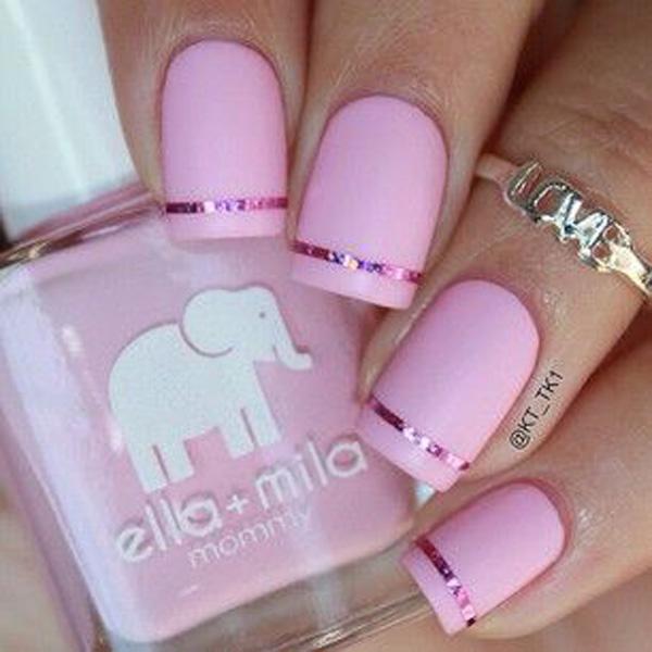 Nude sleep nail polish strip
