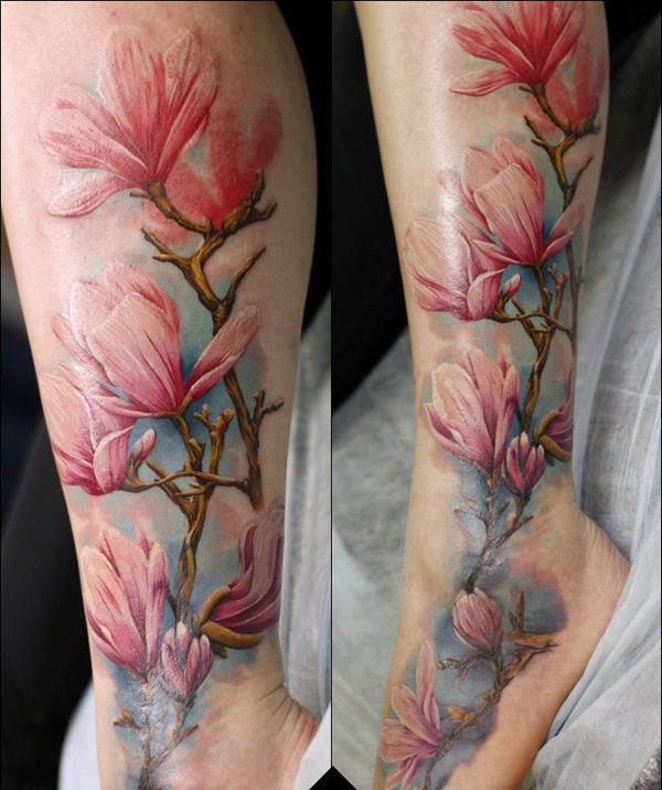Magnolia màu che đậy bởi xandervoron trên DeviantArt - 50 + Magnolia Flower Tattoos <3 <3