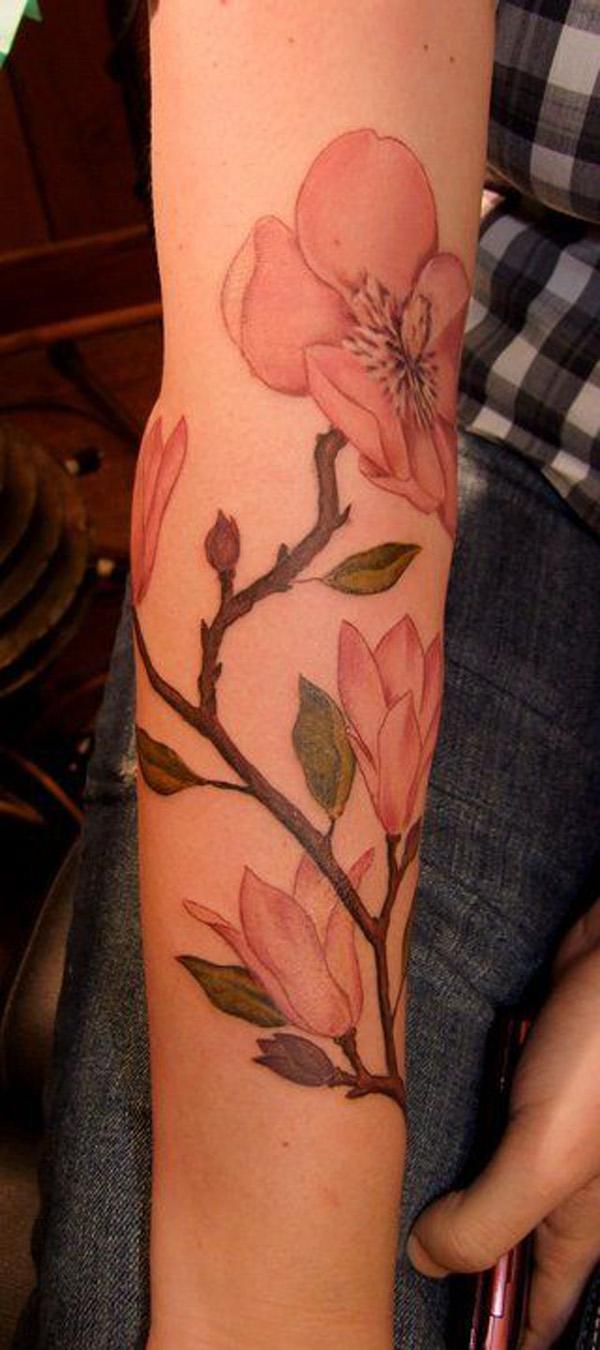 Magnolia tay xăm.  - 50 + Magnolia Flower Tattoos <3 <3