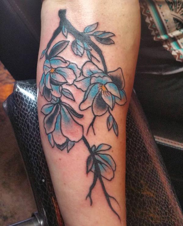 Magnolia hình xăm trên lag - 50 + Magnolia Flower Tattoos <3 <3