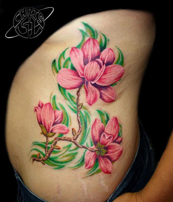 Hồng mộc lan hoa hình xăm - 50 + Magnolia Flower Tattoos <3 <3