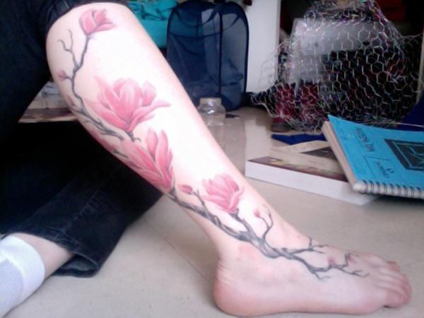 mộc lan hoa lag hình xăm - 50 + Magnolia Flower Tattoos <3 <3