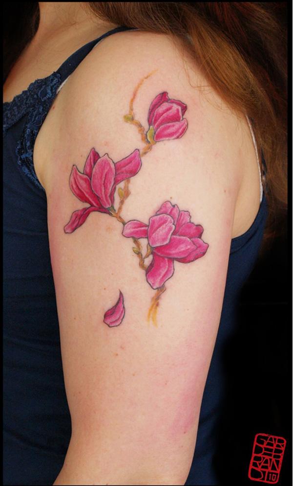 mộc lan quý xăm - 50 + Magnolia Flower Tattoos <3 <3