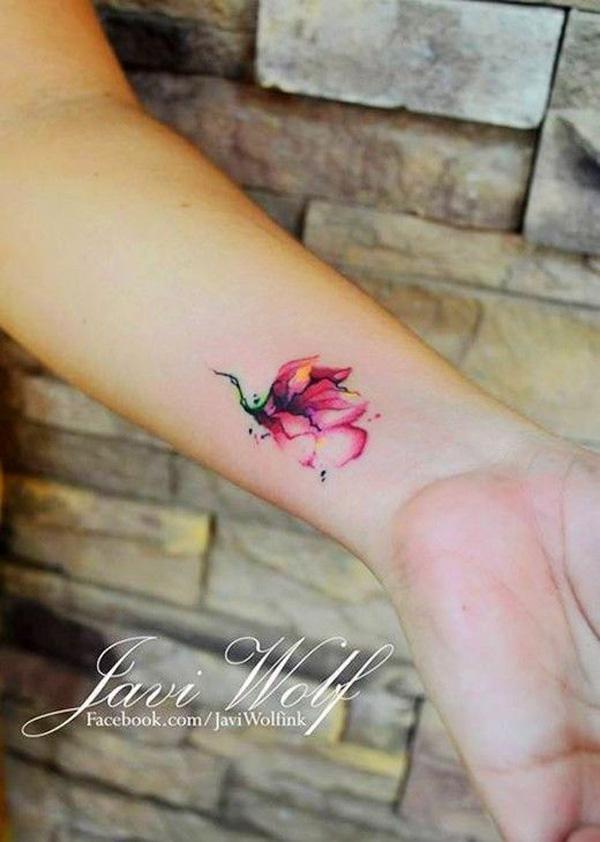 Hình xăm màu nước mini - 50 + Magnolia Flower Tattoos <3 <3