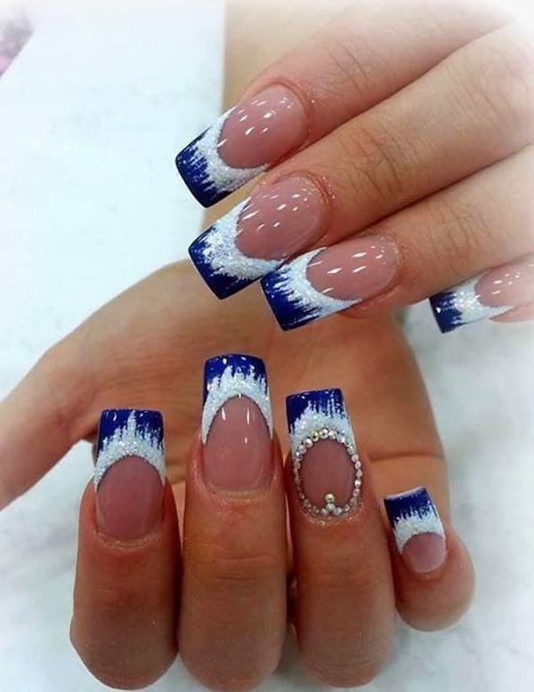 50 Blue Nail Art Designs  Art and Design