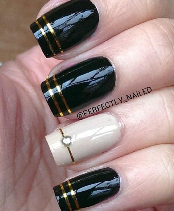 Image result for black nail designs