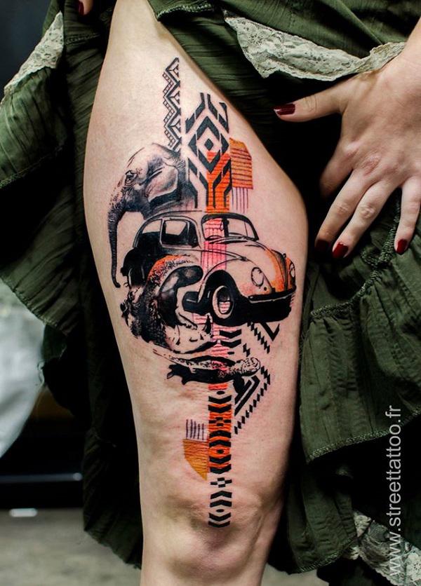 siêu thực đùi xăm - 40 Incredible Tattoo nghệ thuật Designs <3 <3