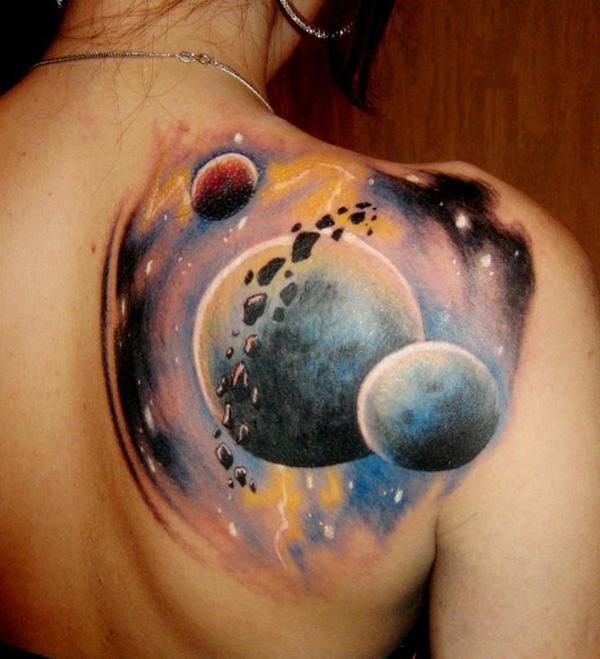 40 Space Tattoo Ideas | Art and Design