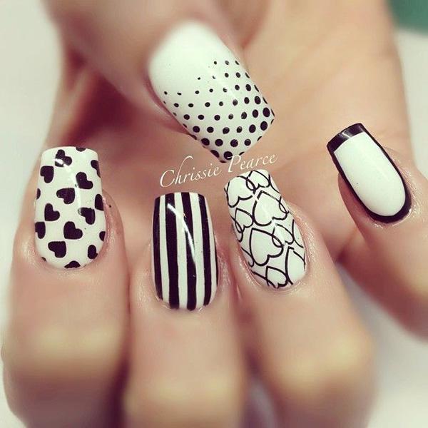 valentines day nails designs