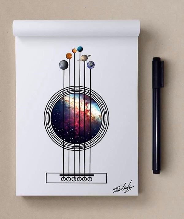 Good night - Stars Themed Illustrations by Muhammed Salah <3 <3