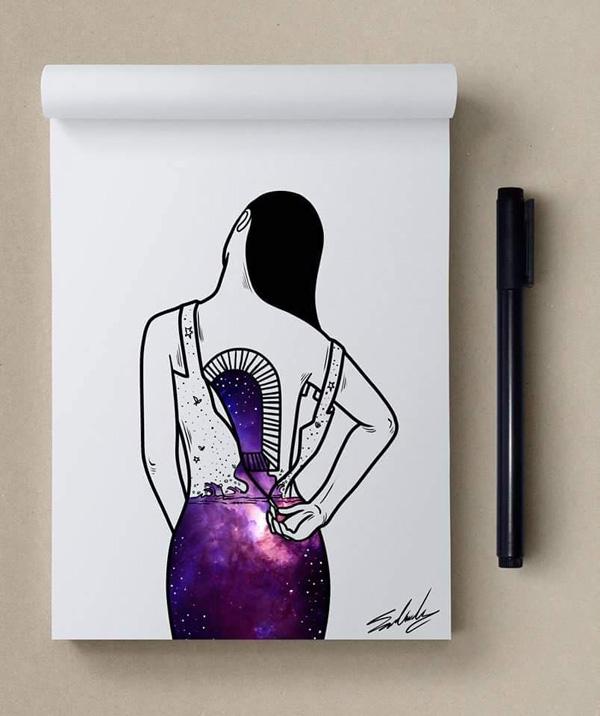 Deepocean - Stars Themed Illustrations by Muhammed Salah <3 <3