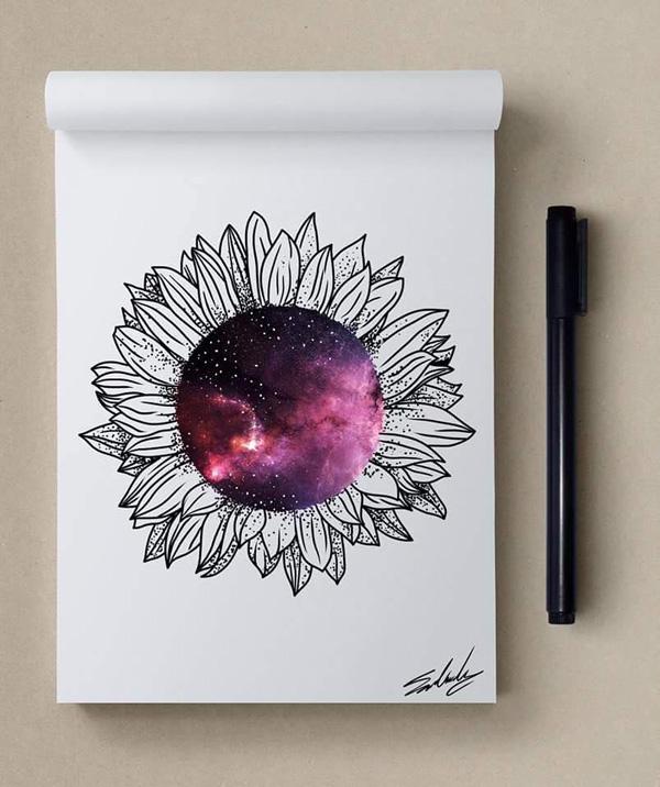 Flowery - Stars Themed Illustrations by Muhammed Salah <3 <3