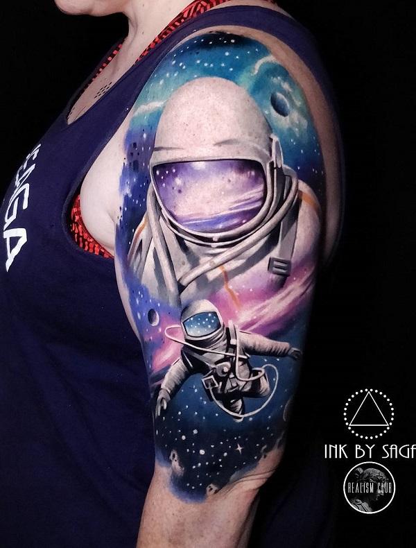 30+ Astronaut Tattoo ideas | Art and Design