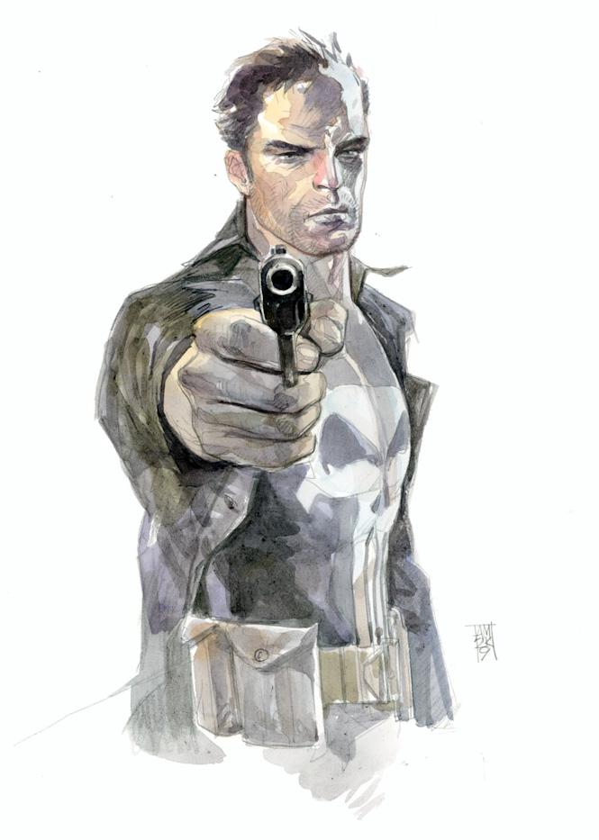 Watercolor comic book paintings by Alex Maleev Cuded