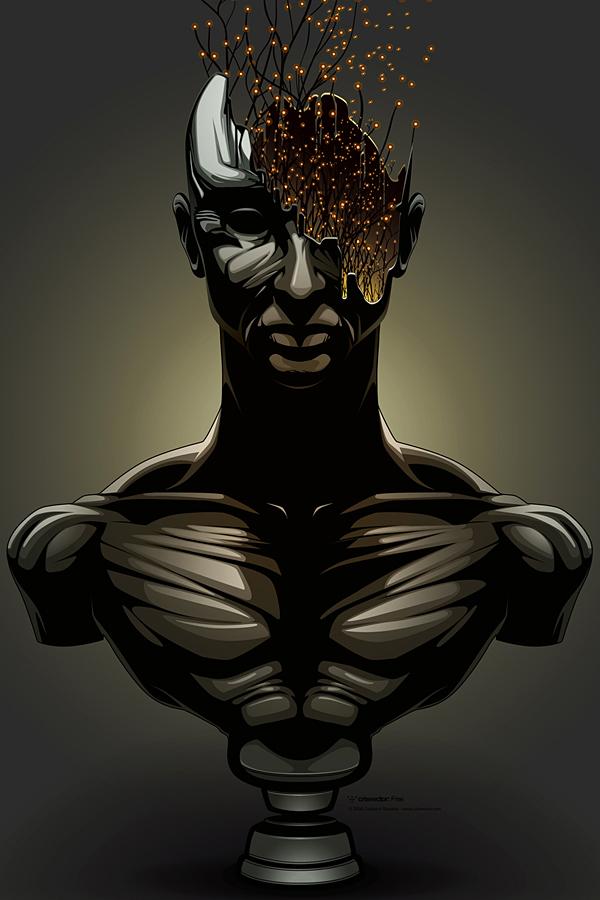 smoke man