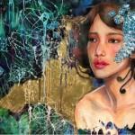 Mixed Media Japanese Girls by JUURI