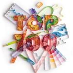 Colorful Typography by Yulia Brodskaya