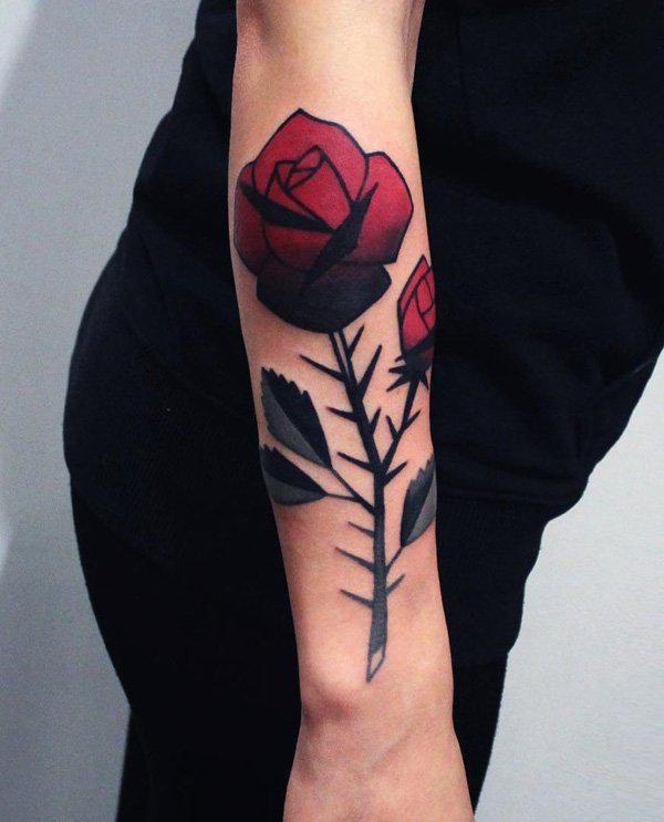 UPDATED 35 Beautiful Black Rose Tattoo Designs