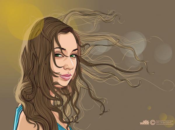 summer_girl___vector_version___by_orlando_aquije_abarca600_445 summer girl vector version by orlando aquije abarca600 445