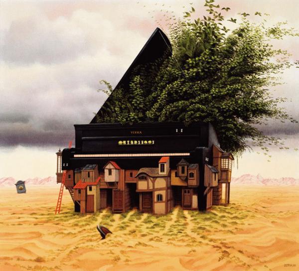 Jacek Yerka_12600_544 Piano