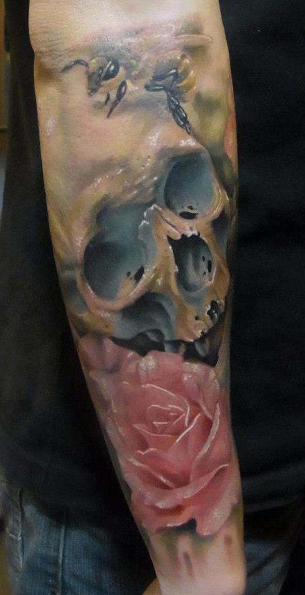 Skull gentleman tattoo