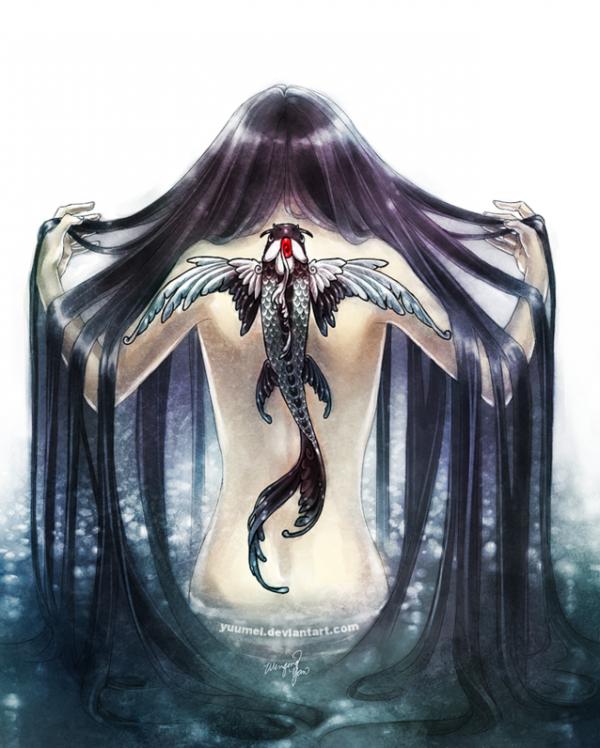 curse of the winged koi_by_yuumei600_748