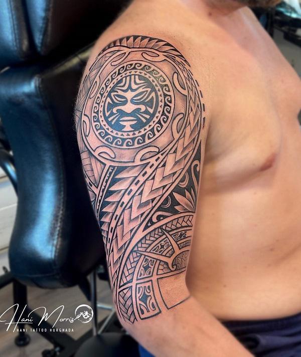 Little Known Facts About Mauri Tribal half sleeve tattoo on shoulder.